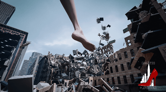 《女巨人游乐场》新截图！丝网袜兔女郎逆天长腿